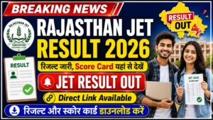 Rajasthan JET Result 2026