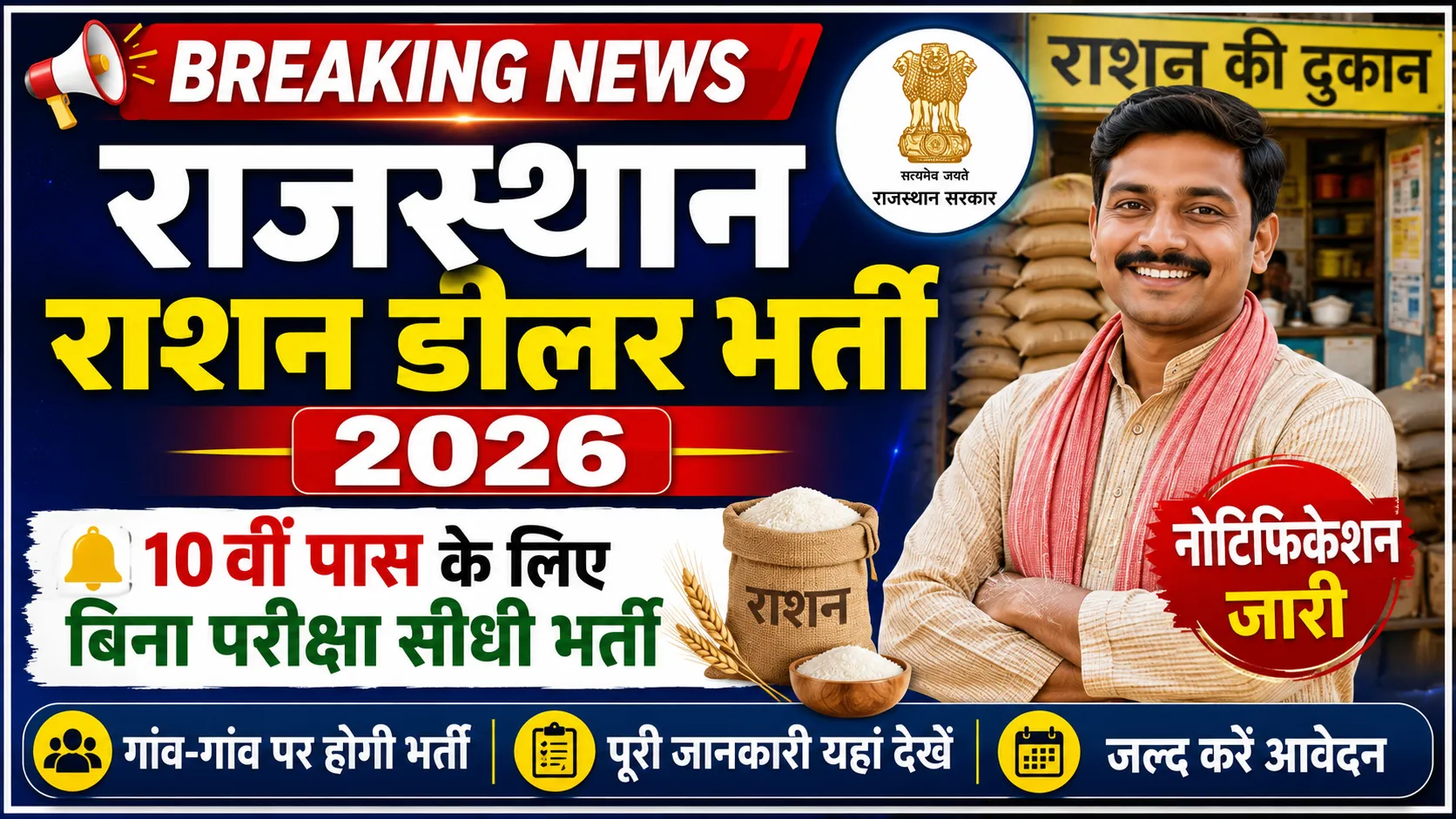 Rajasthan Ration Dealer Bharti 2026